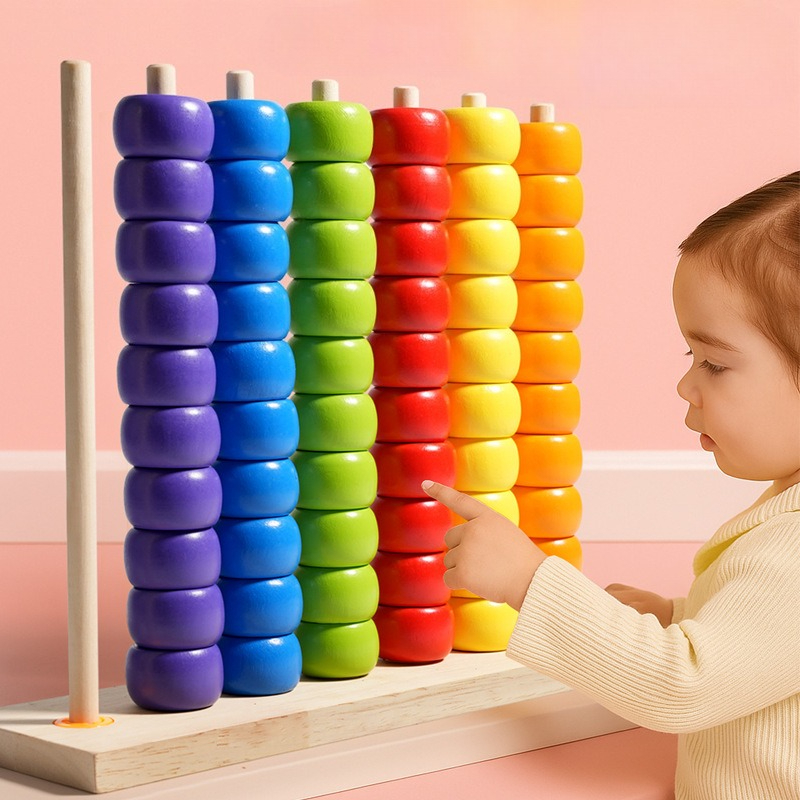 Board Game Sequence - Right Right Touch Colorful Big Wooden