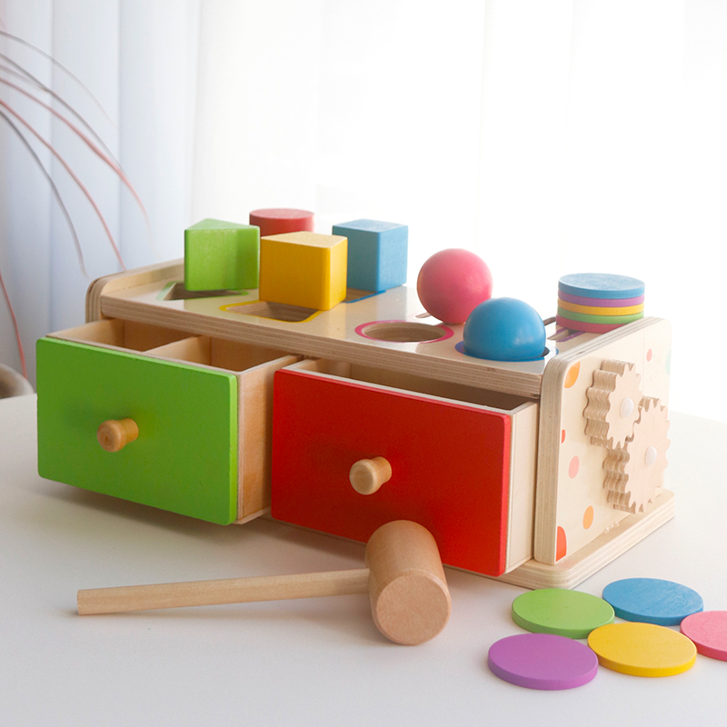 Board Game Organization - Montessori Wooden Sorting Stacking Toy for