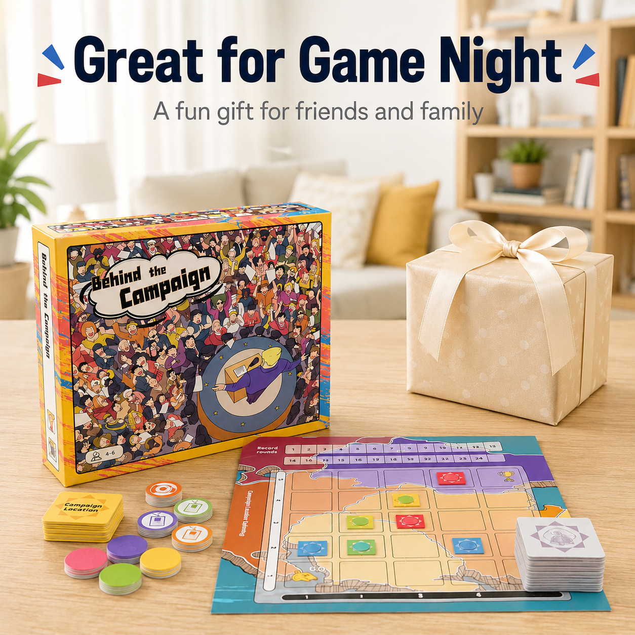 Strategy Board Game - Map Strategy Card Game, 4-6 Players,