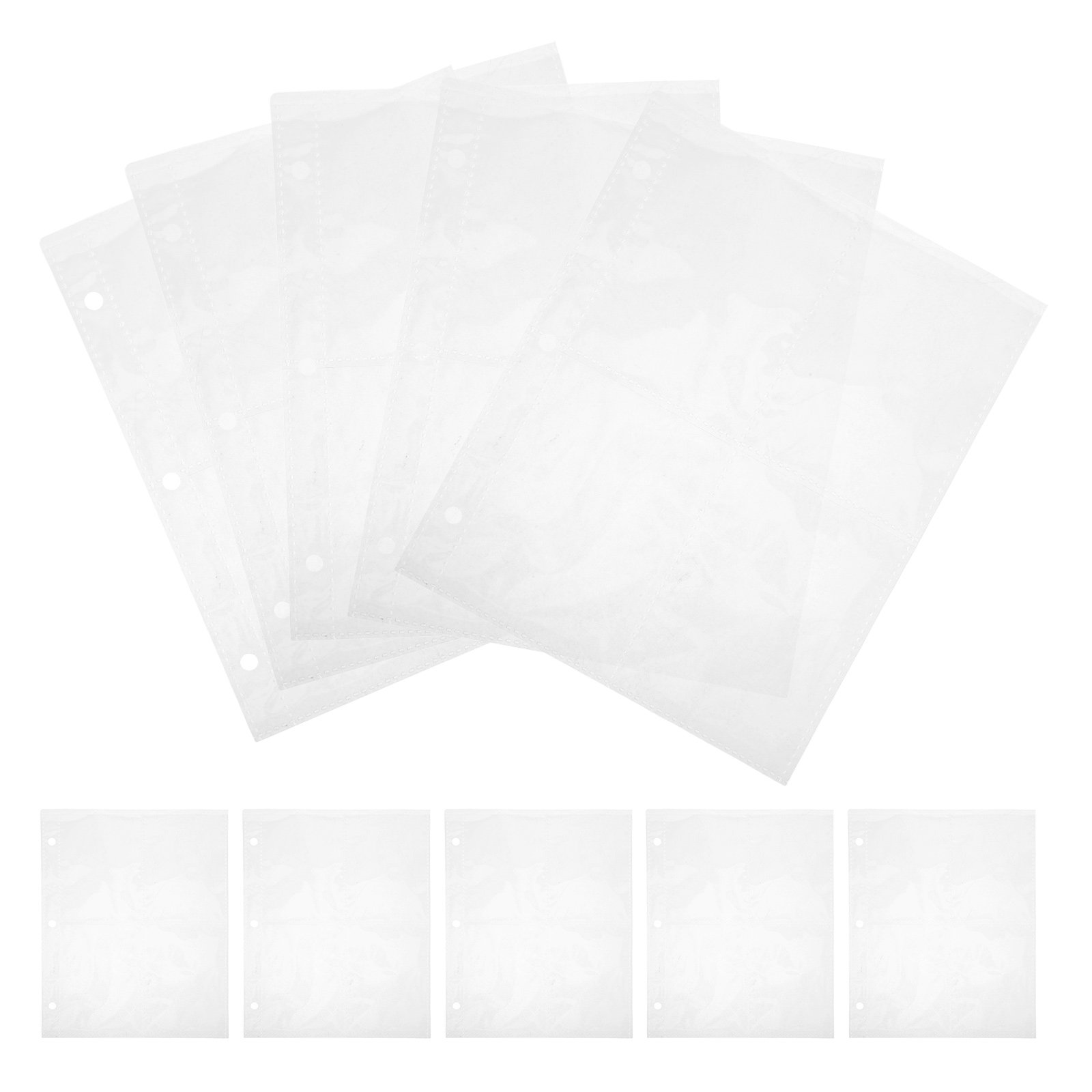 Card Sleeves Protector - 10Pcs Premium Transparent PP Refill Pages