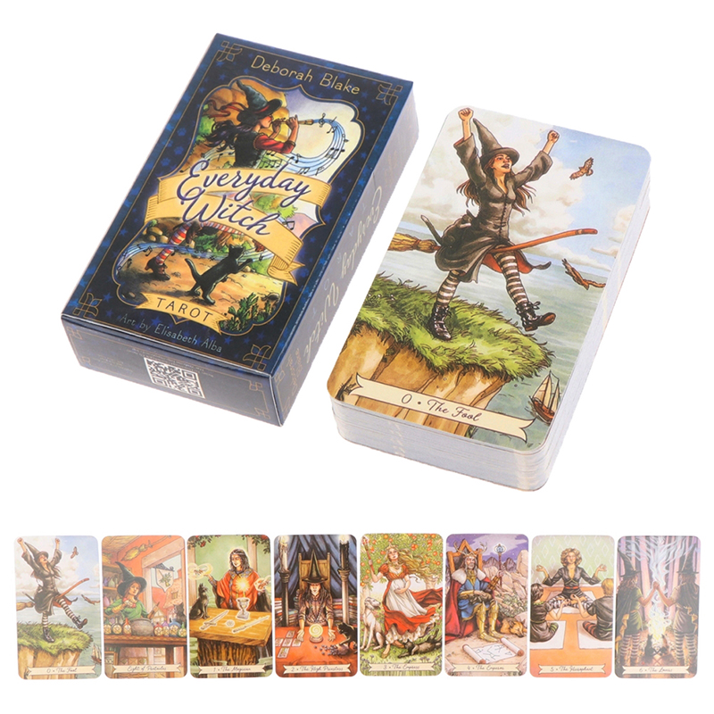 Board Game Organization - 78Pcs/box Everyday Witch Tarot Cards English