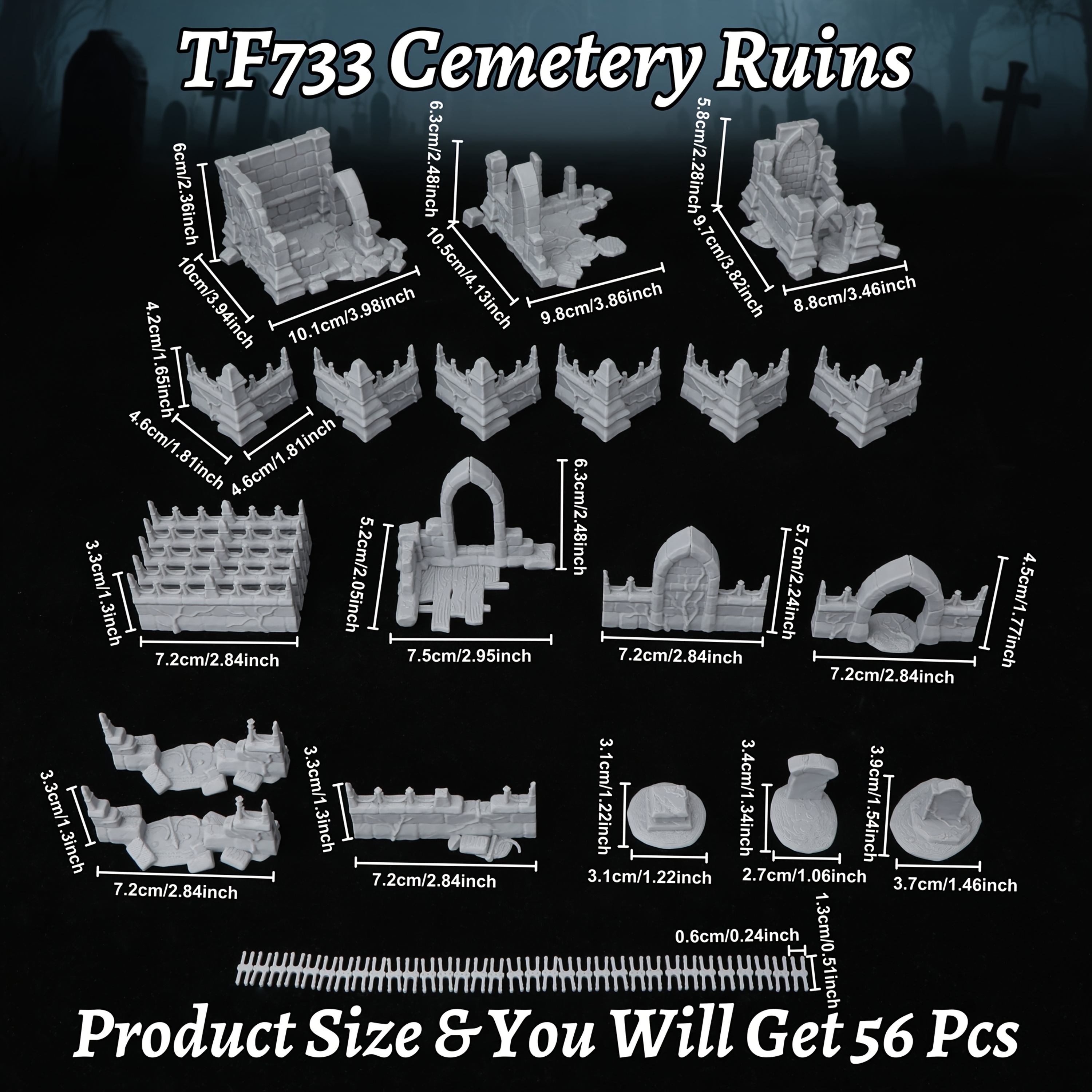 Fantasy Cemetery Ruins Miniatu - Board Game Dune ulasan dan harga