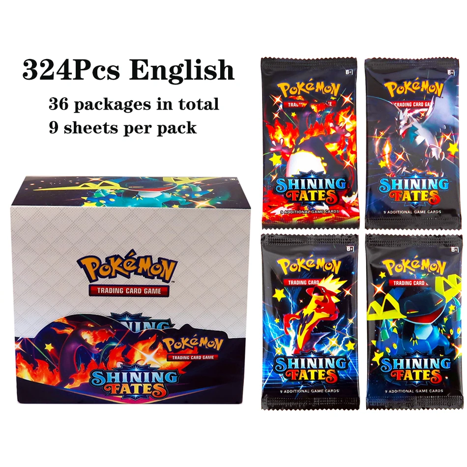 324Pcs/box Pokemon TCG: Shinin - Board Game Organization ulasan dan harga
