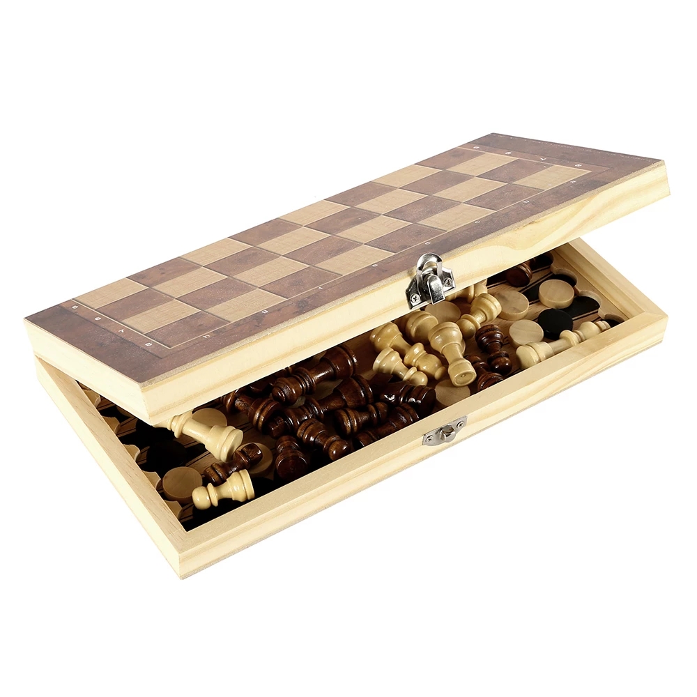 3 in 1 Chess Board, Folding Wo - Board Game Zenith ulasan dan harga