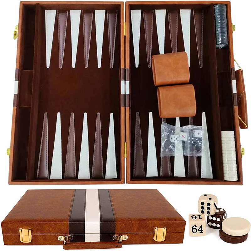 New Classic Backgammon Set wit - Board Game Zenith ulasan dan harga