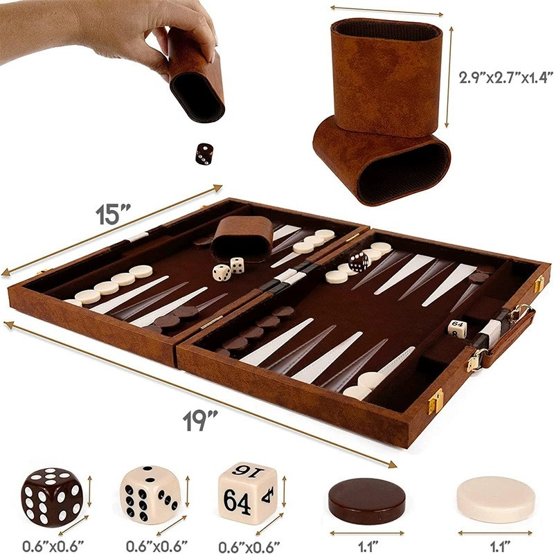New Classic Backgammon Set wit - Board Game Zenith ulasan dan harga