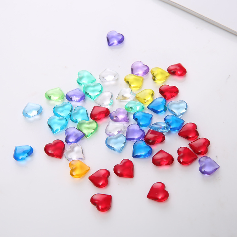 100PCS 10*4mm Heart Shape Acry - Board Game Illustration ulasan dan harga