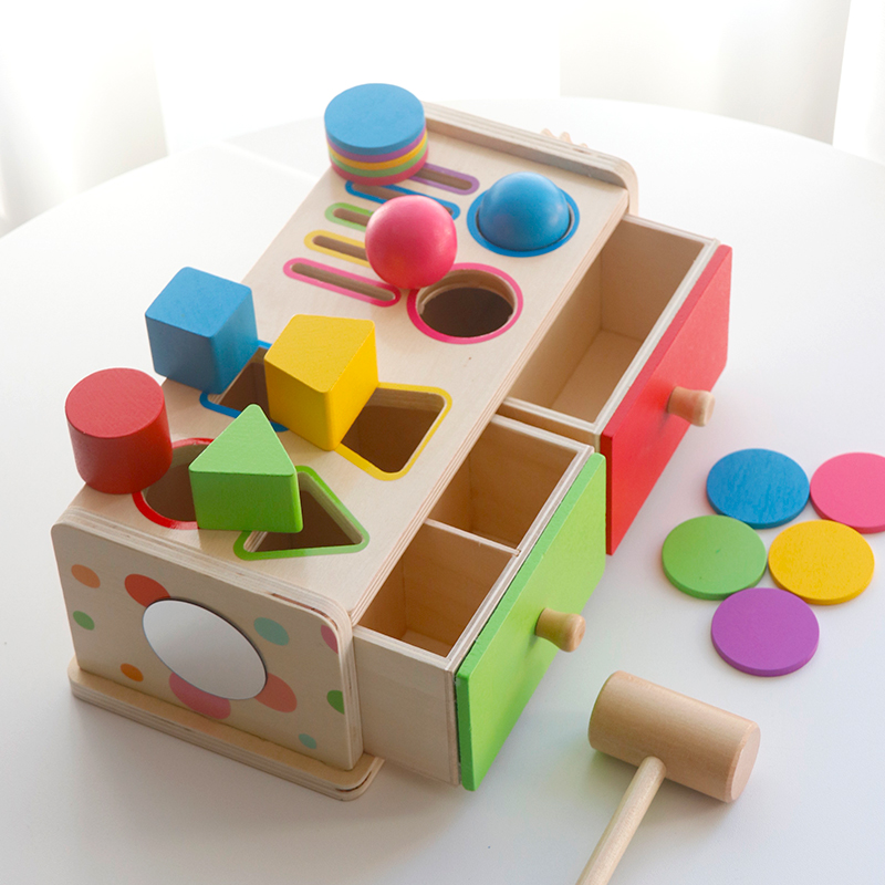 Montessori Wooden Sorting Stac - Board Game Organization ulasan dan harga