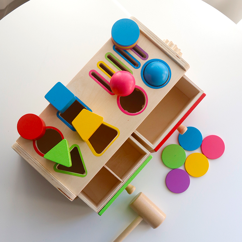 Montessori Wooden Sorting Stac - Board Game Organization ulasan dan harga