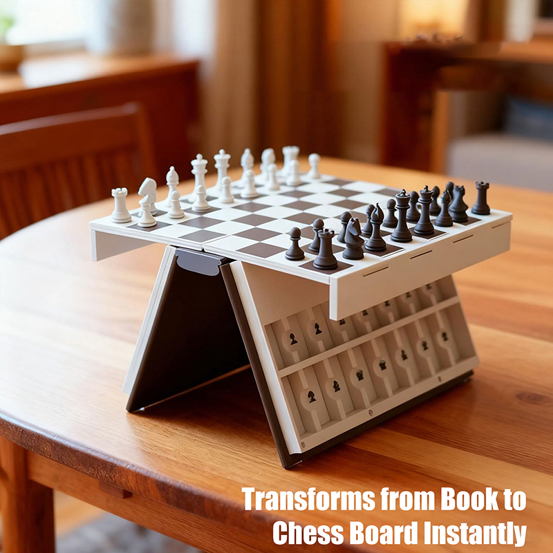 Chess Set 3D Printed Book Fold - Board Game Illustration ulasan dan harga