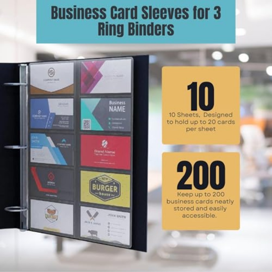Business Card Sleeves for 3 Ri - Card Sleeves Protector ulasan dan harga