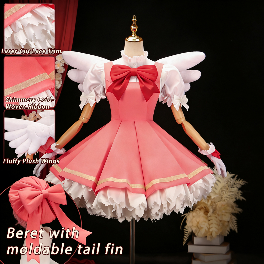 Kinomoto Sakura Cosplay Pink L - Board Game Card ulasan dan harga