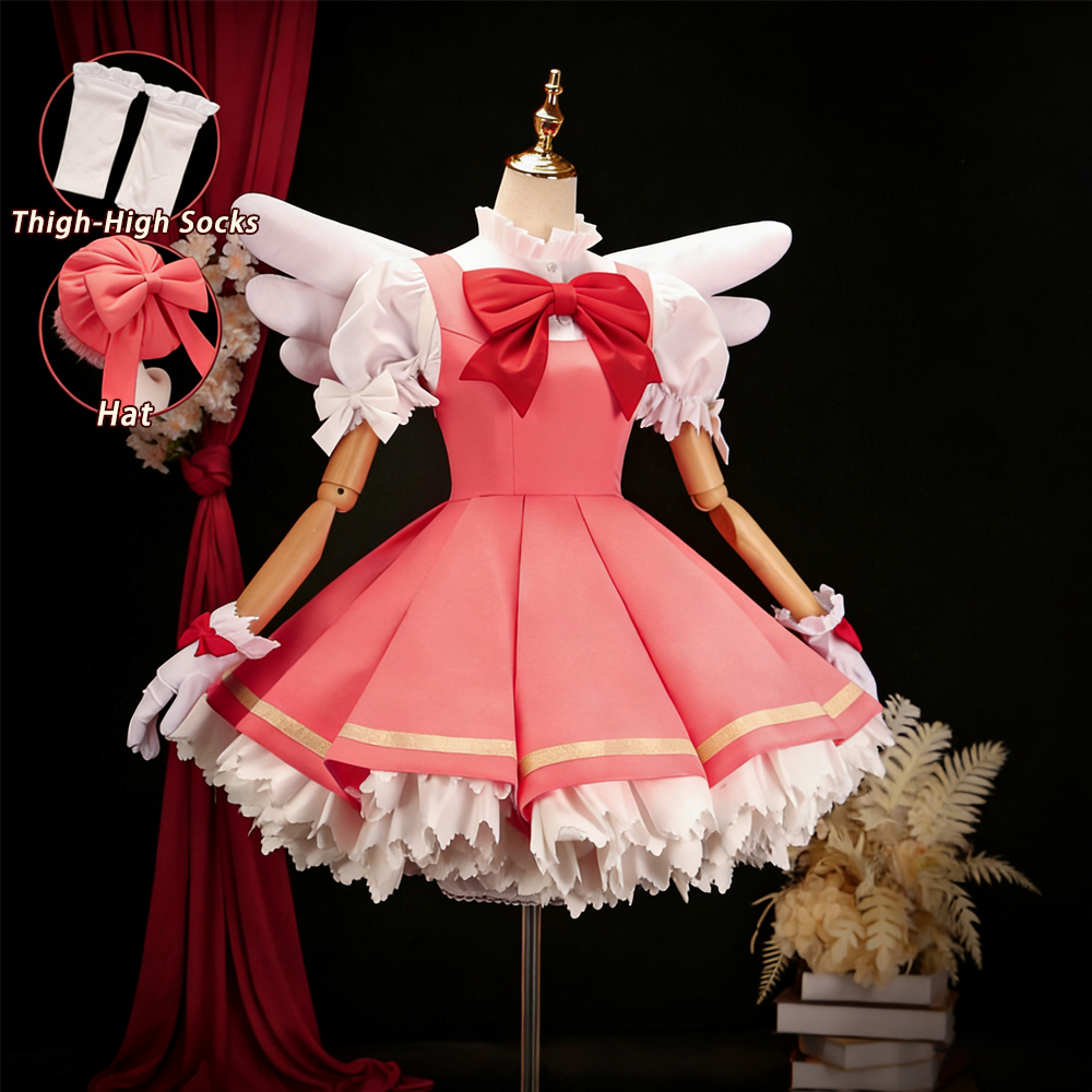 Kinomoto Sakura Cosplay Pink L - Board Game Card ulasan dan harga