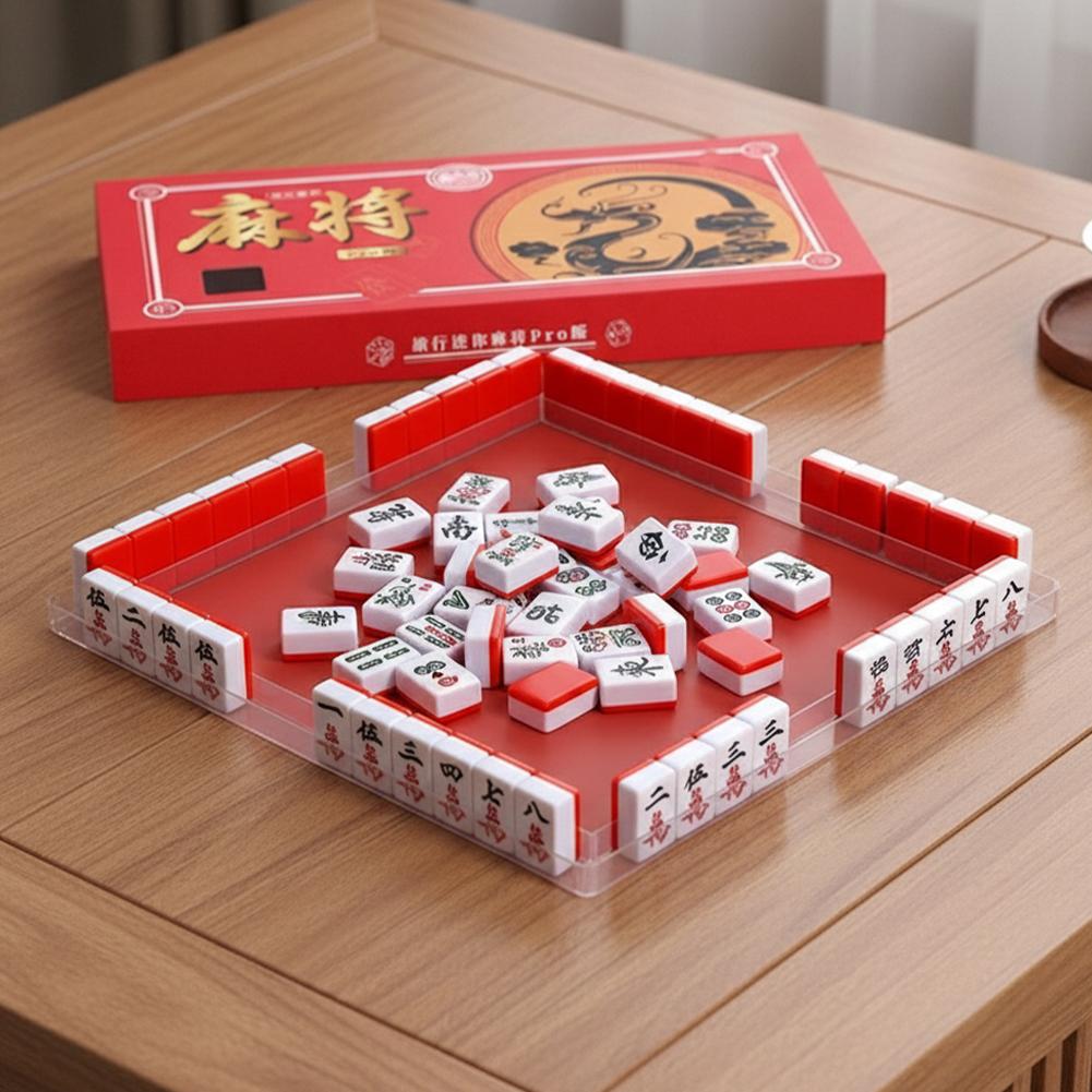 Portable Travel Mini Mahjong S - Board Game Organization ulasan dan harga