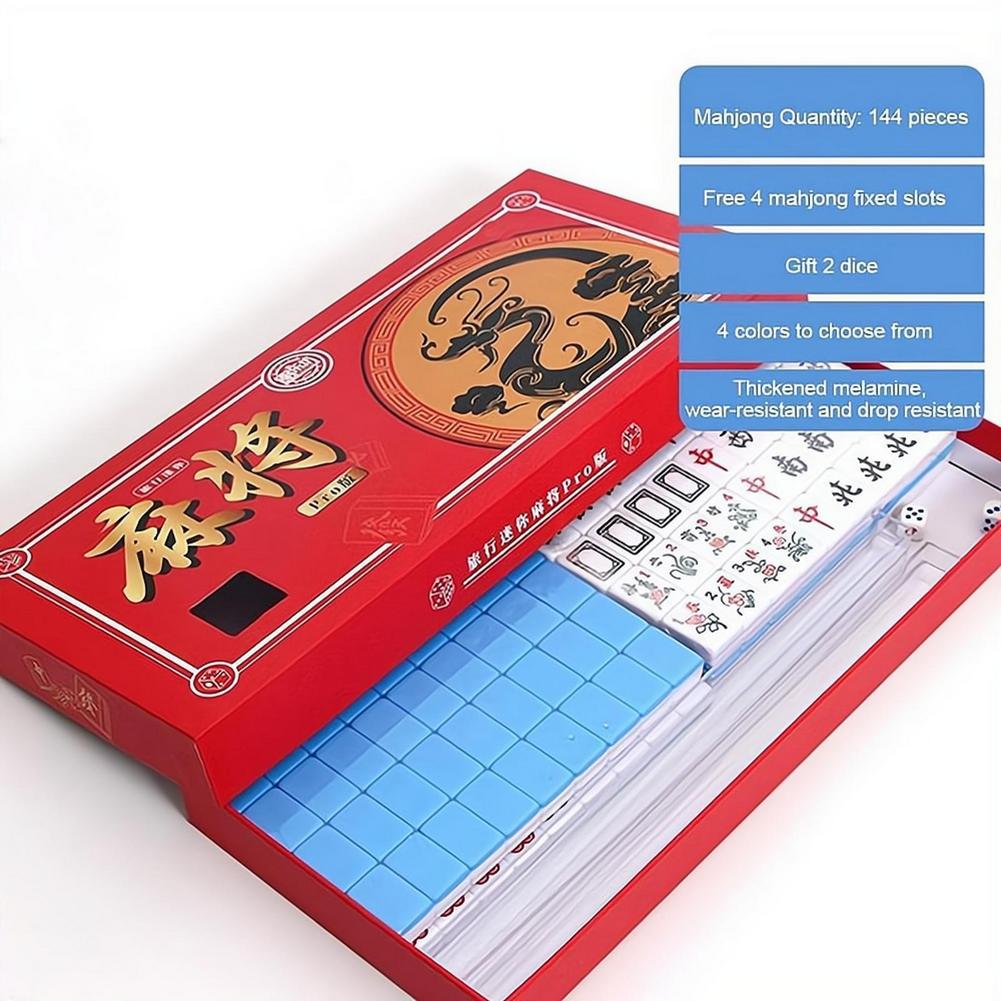 Portable Travel Mini Mahjong S - Board Game Organization ulasan dan harga