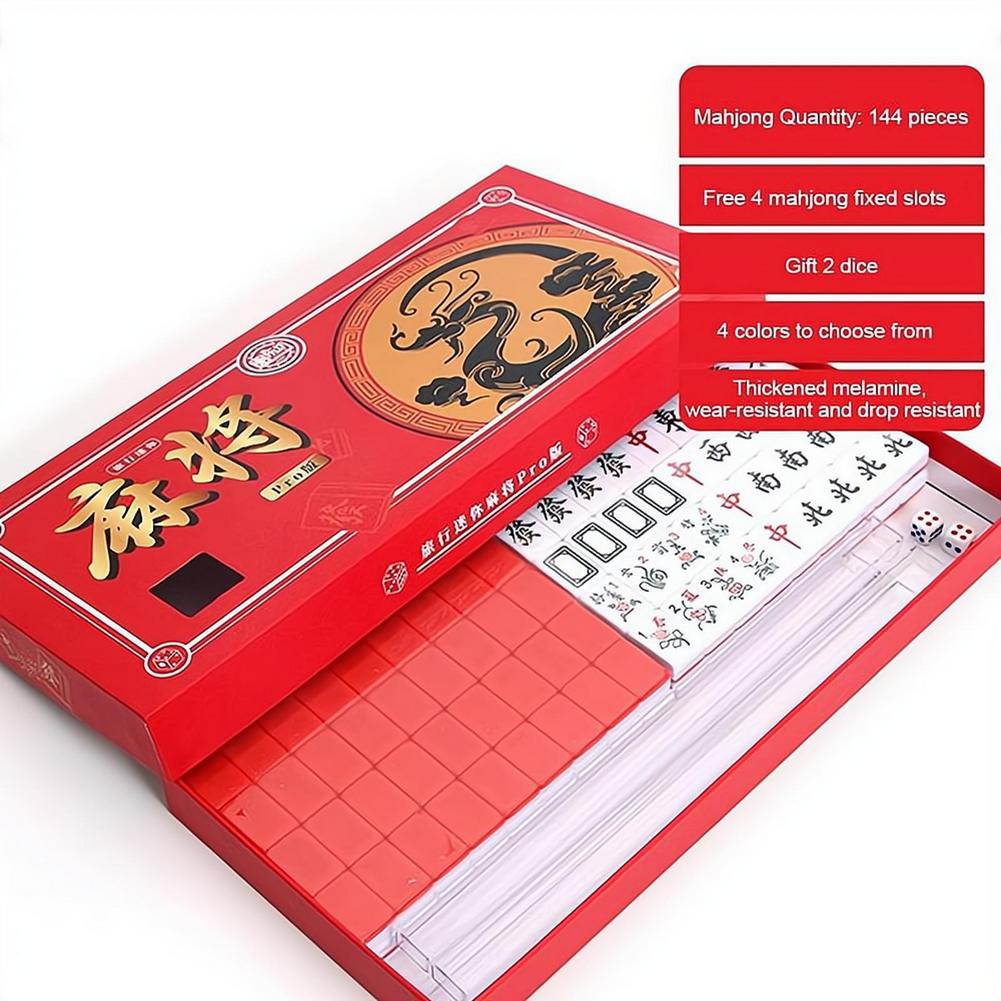 Portable Travel Mini Mahjong S - Board Game Organization ulasan dan harga