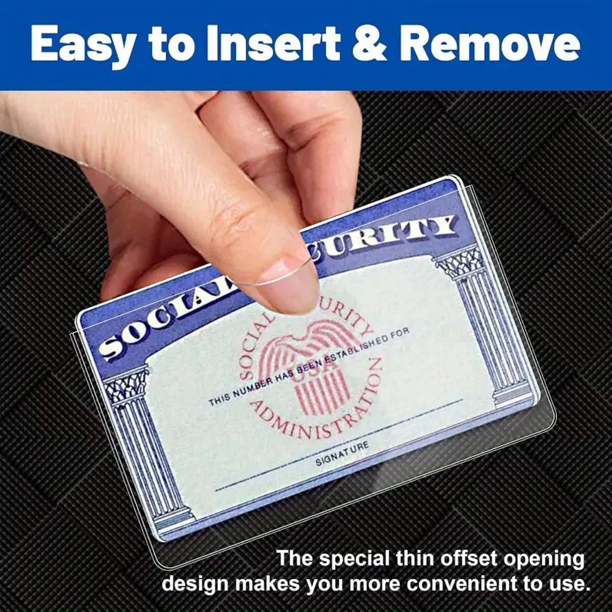 6/12Pcs PVC Social Security Ca - Card Sleeves Protector ulasan dan harga
