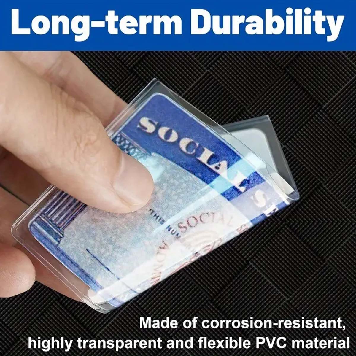 6/12Pcs PVC Social Security Ca - Card Sleeves Protector ulasan dan harga