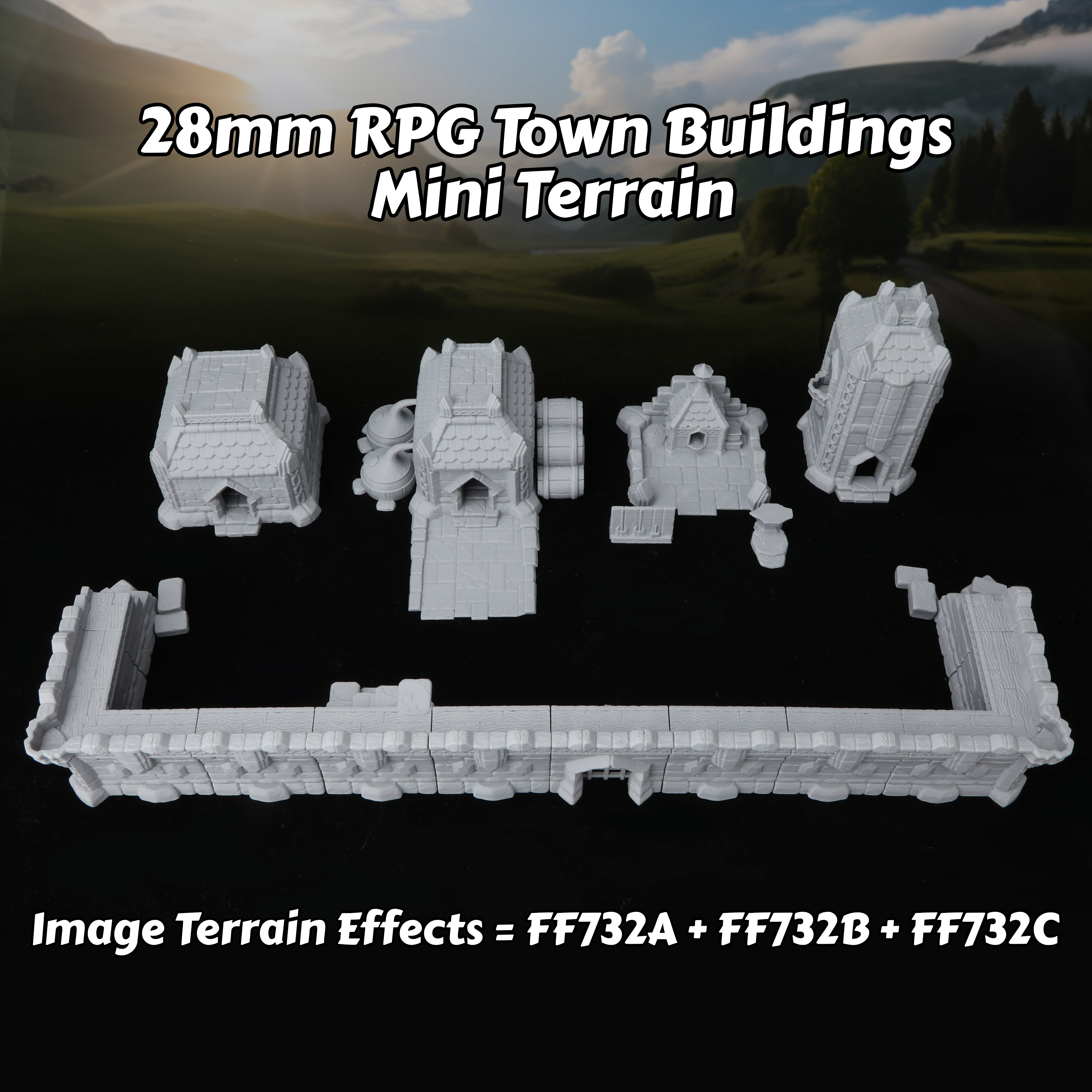 Fantasy Town Buildings Miniatu - Board Game Dune ulasan dan harga