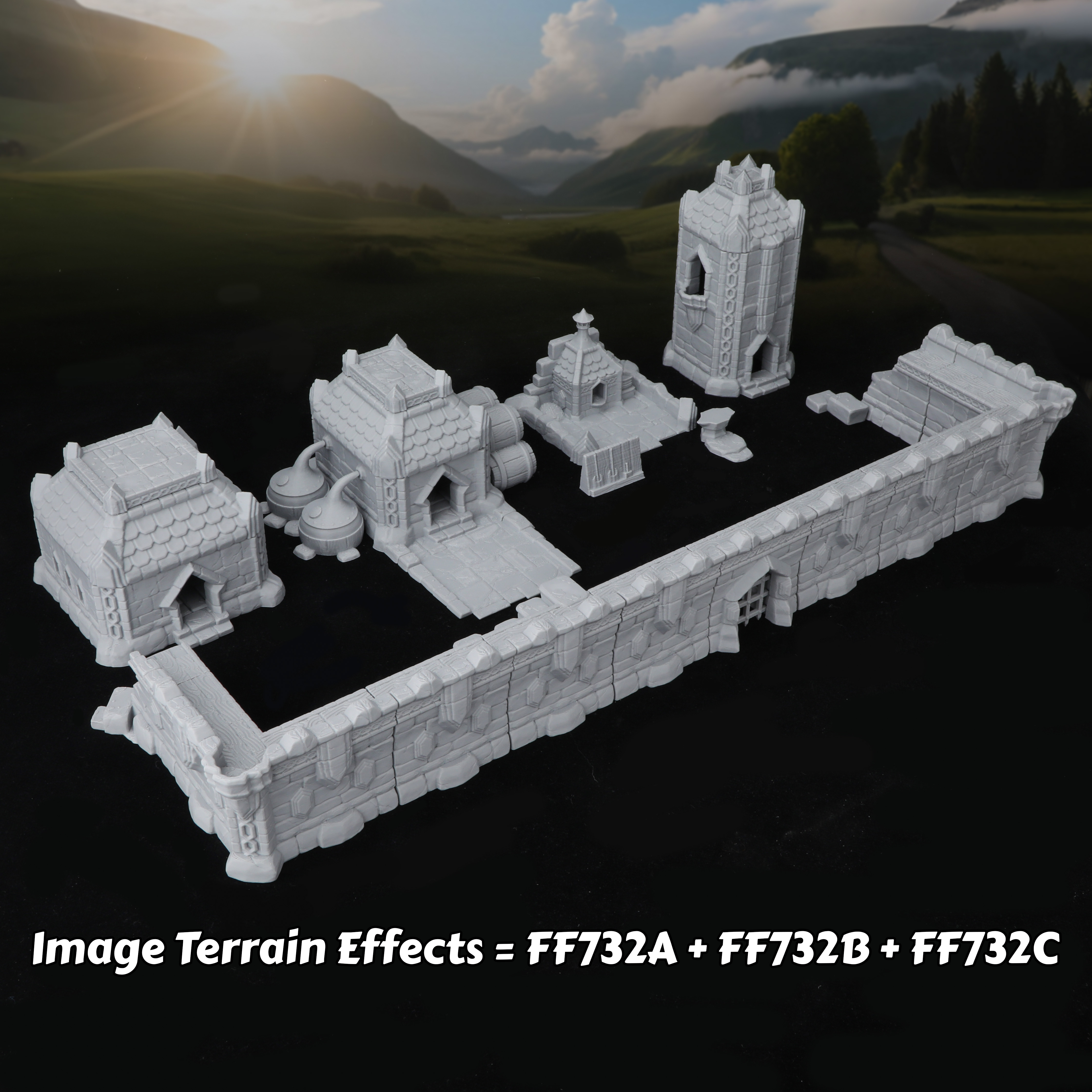 Fantasy Town Buildings Miniatu - Board Game Dune ulasan dan harga