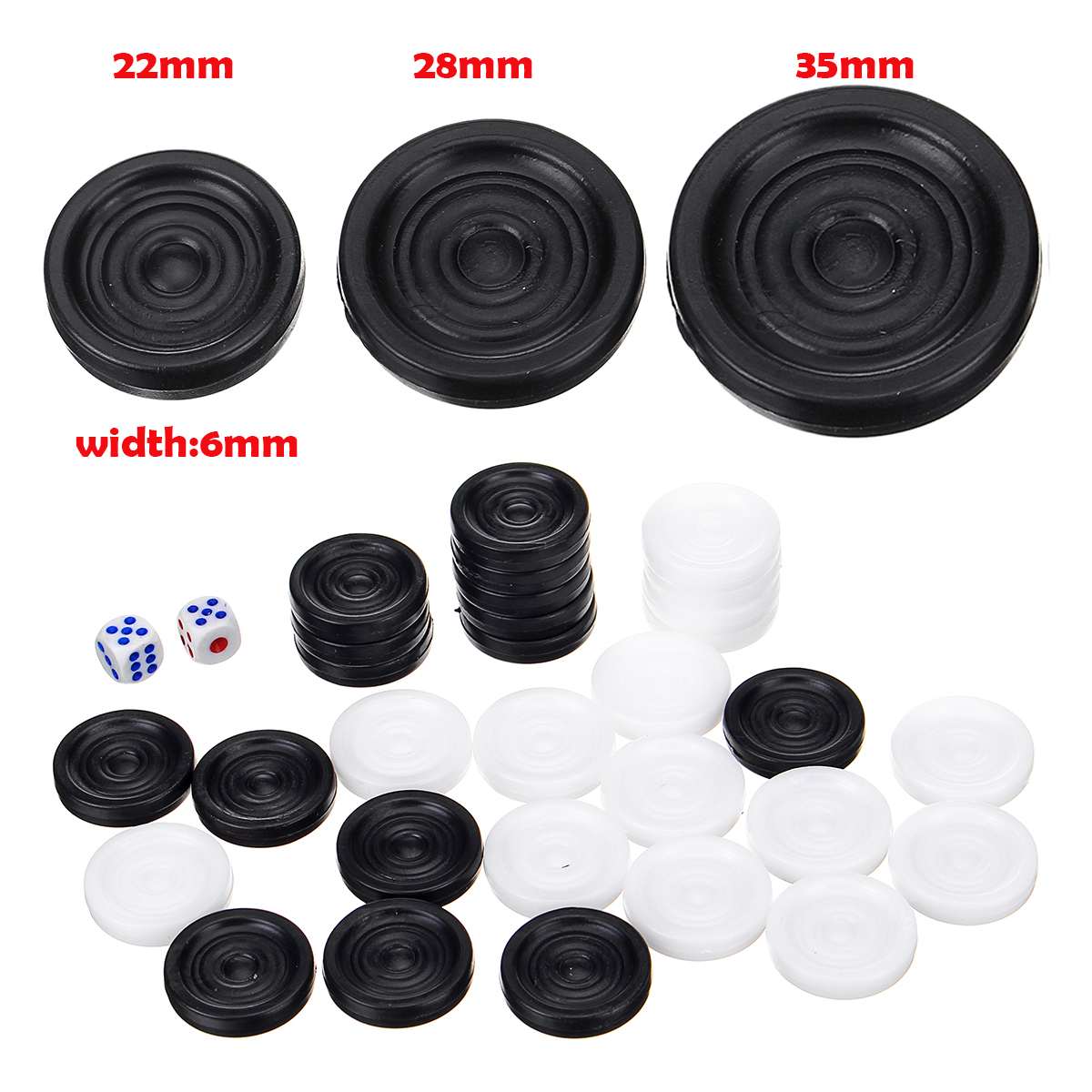 32 PCS Backgammon Chess Piece  - Board Game Zenith ulasan dan harga