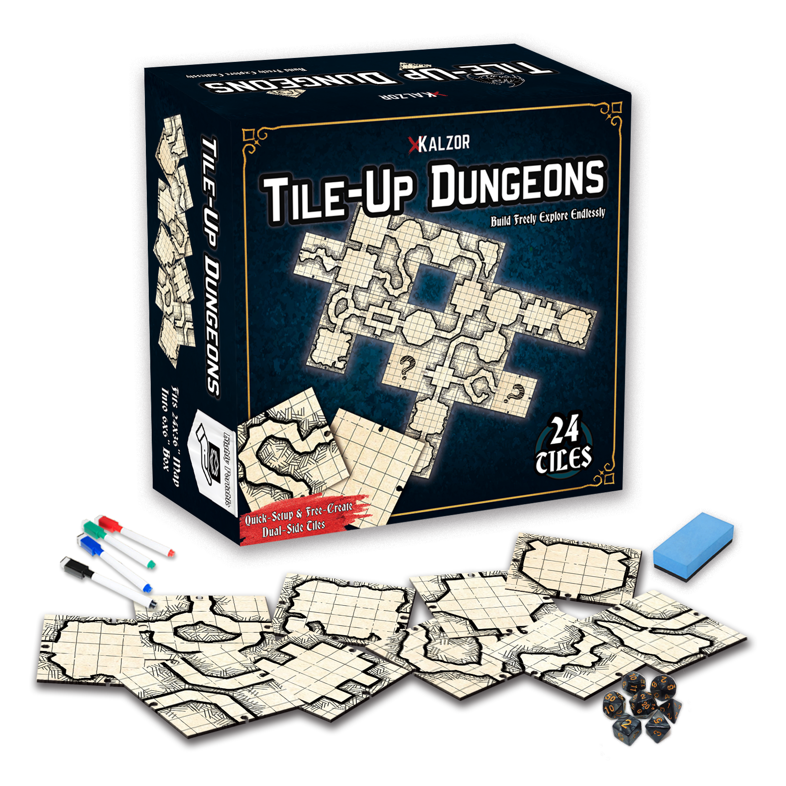 Tile Up Dungeons | Unique Desi - Board Game Illustration ulasan dan harga