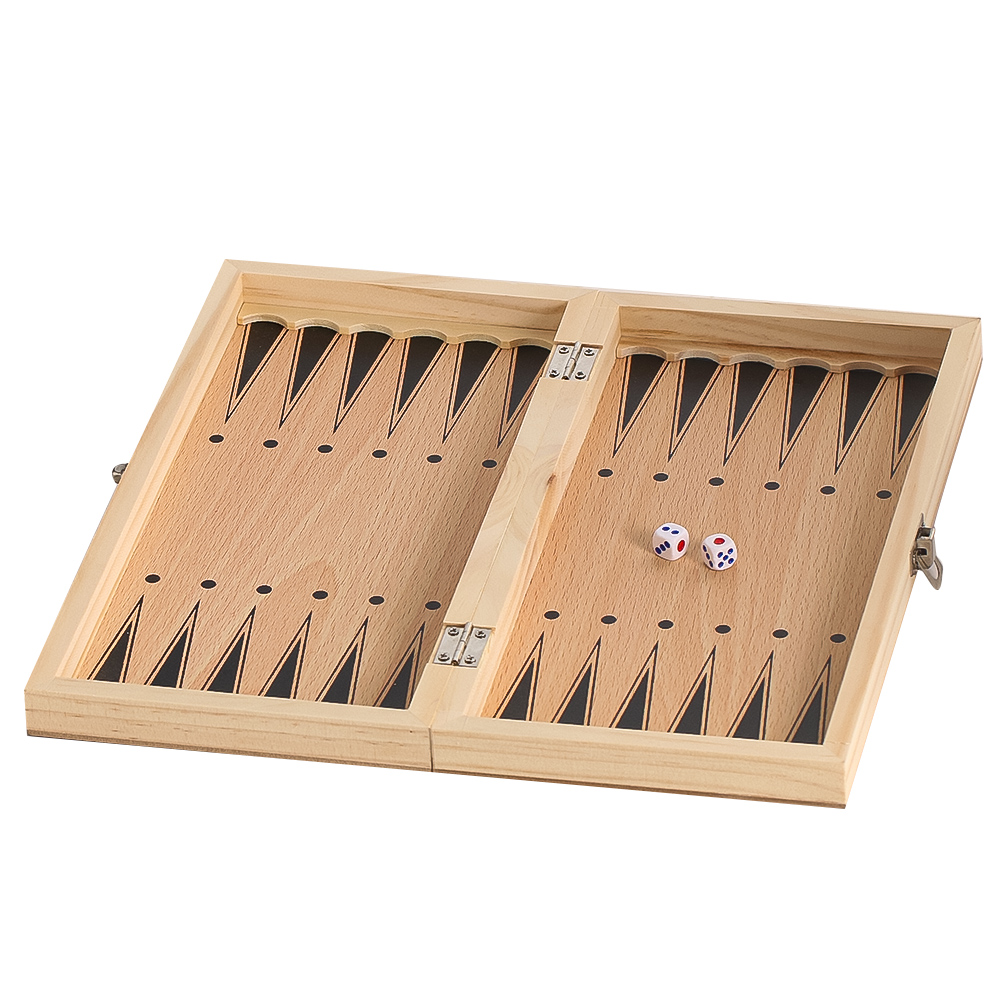 Wooden 3-in-1 Checkers Backgam - Board Game Zenith ulasan dan harga