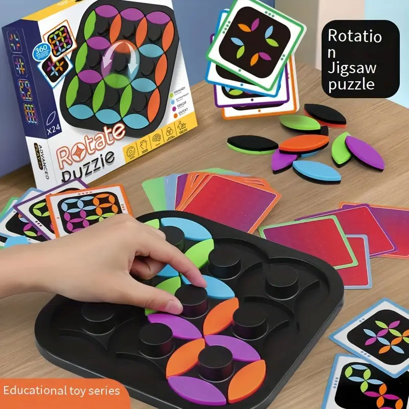 Colorful Leaves Rotating Puzzl - Board Game Yahtzee ulasan dan harga