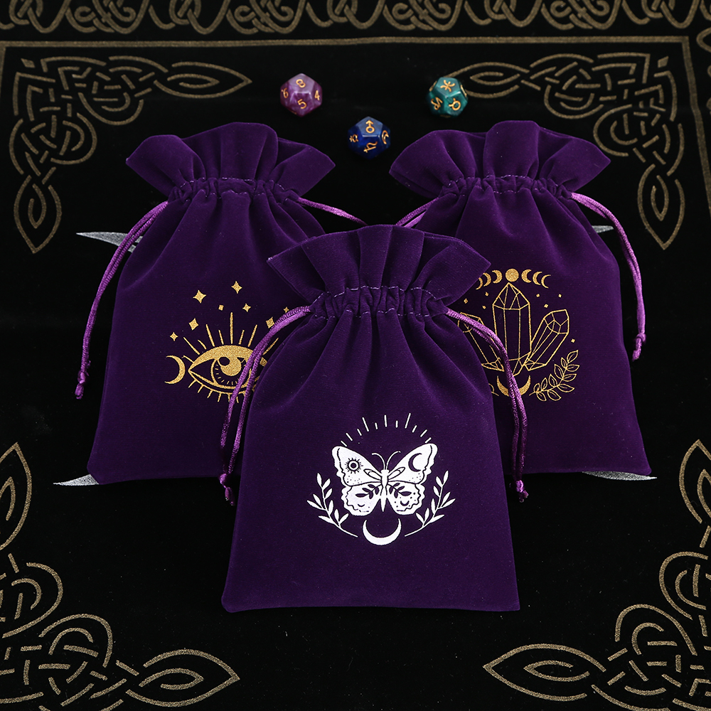 5Pcs Tarot Storage Velvet Bag  - Board Game Organization ulasan dan harga