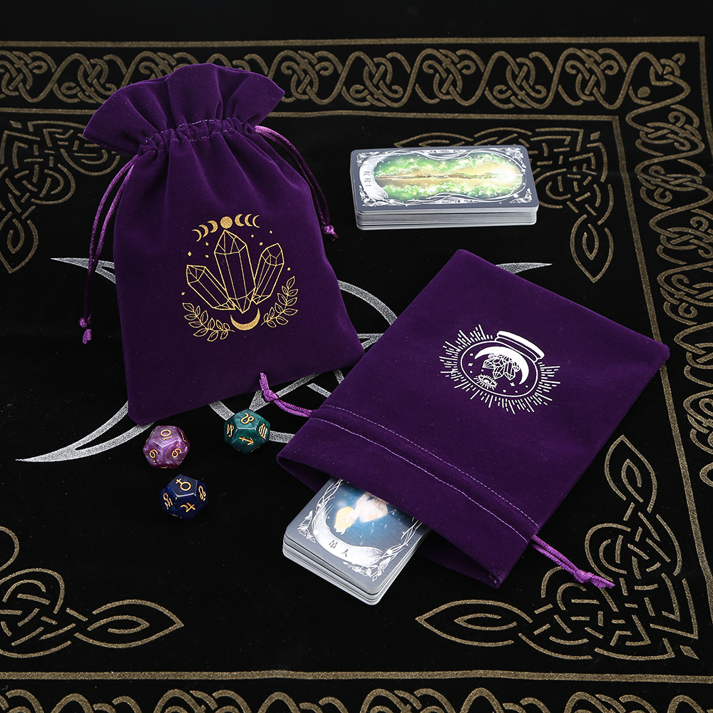 5Pcs Tarot Storage Velvet Bag  - Board Game Organization ulasan dan harga
