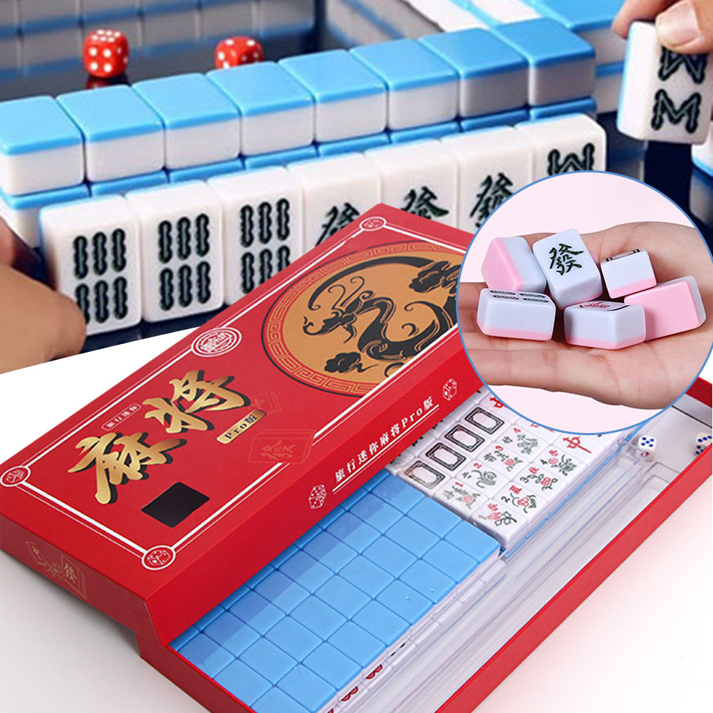 Portable Travel Mini Mahjong S - Board Game Organization ulasan dan harga