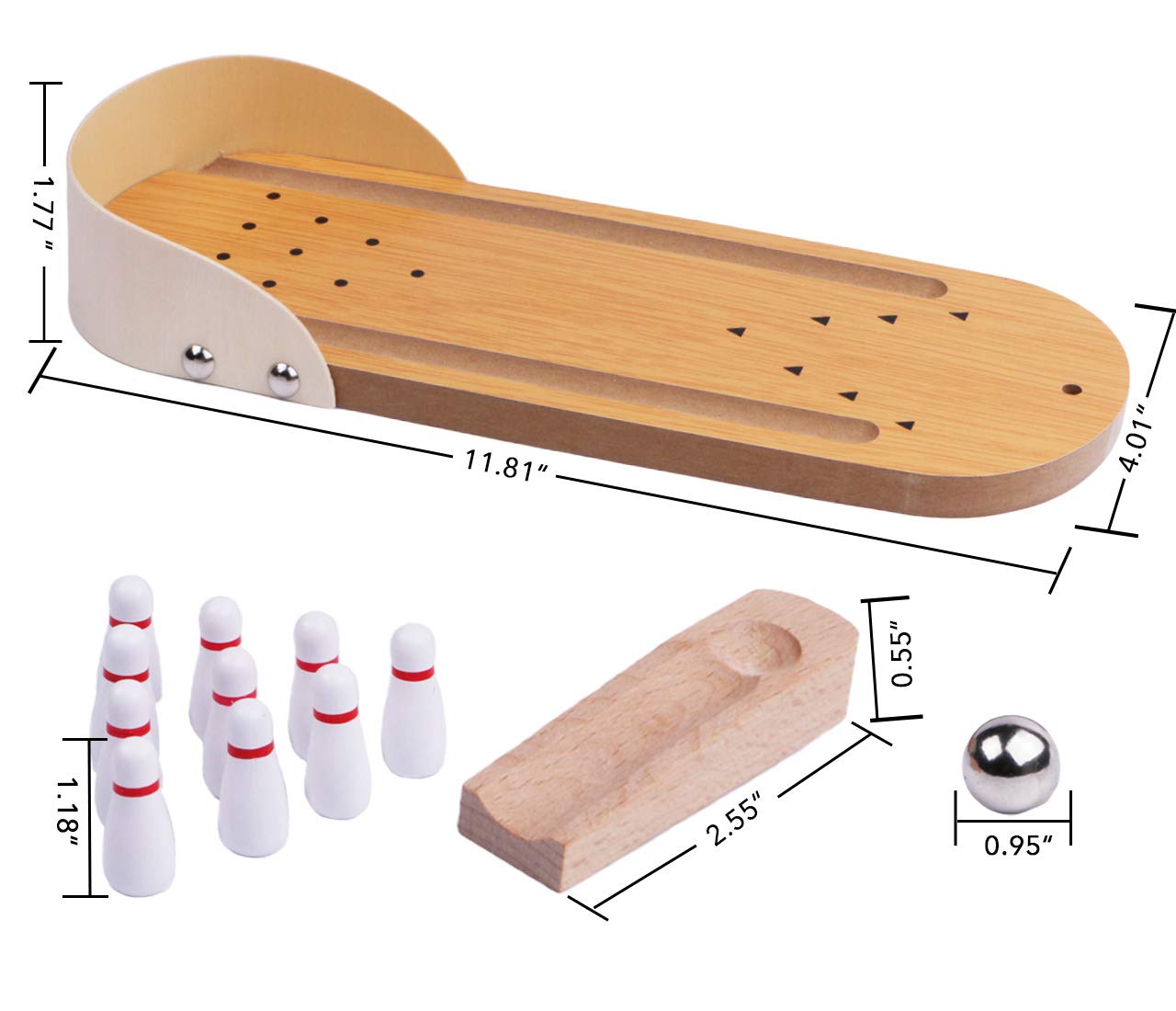 Table Top Mini Bowling Game Wo - Board Game Yahtzee ulasan dan harga
