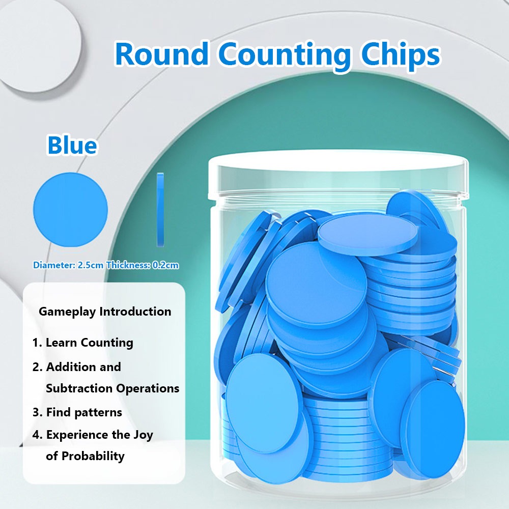 100pcs Plastic Counting Chips  - Board Game Zenith ulasan dan harga