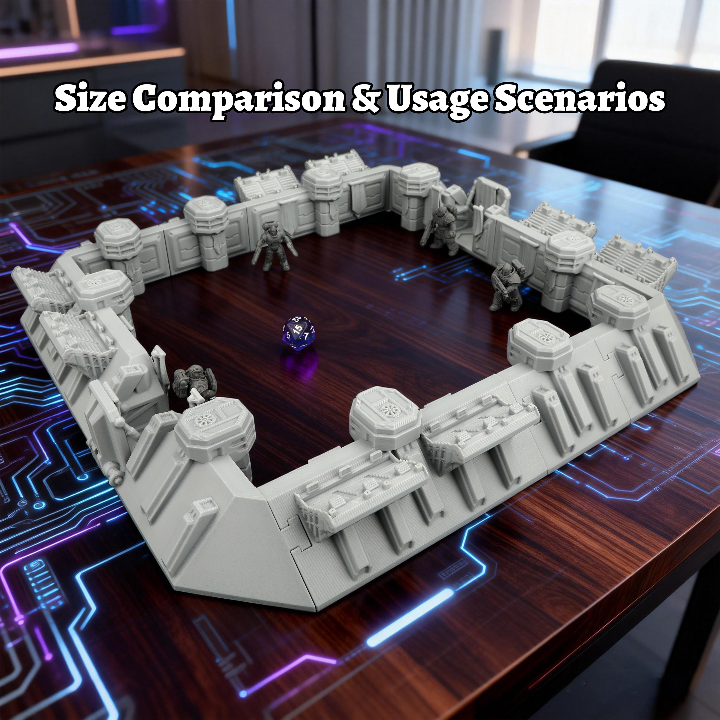 Sci-Fi Arena Terrain Set - Gre - Board Game Dune ulasan dan harga