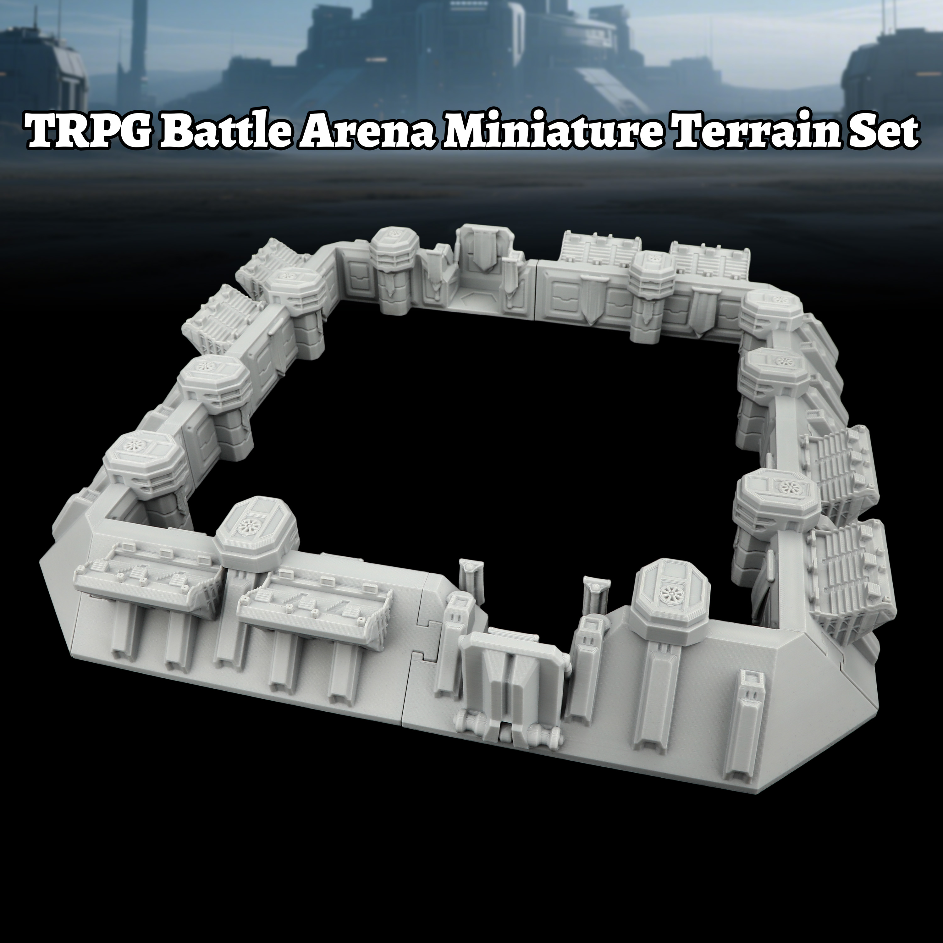 Sci-Fi Arena Terrain Set - Gre - Board Game Dune ulasan dan harga