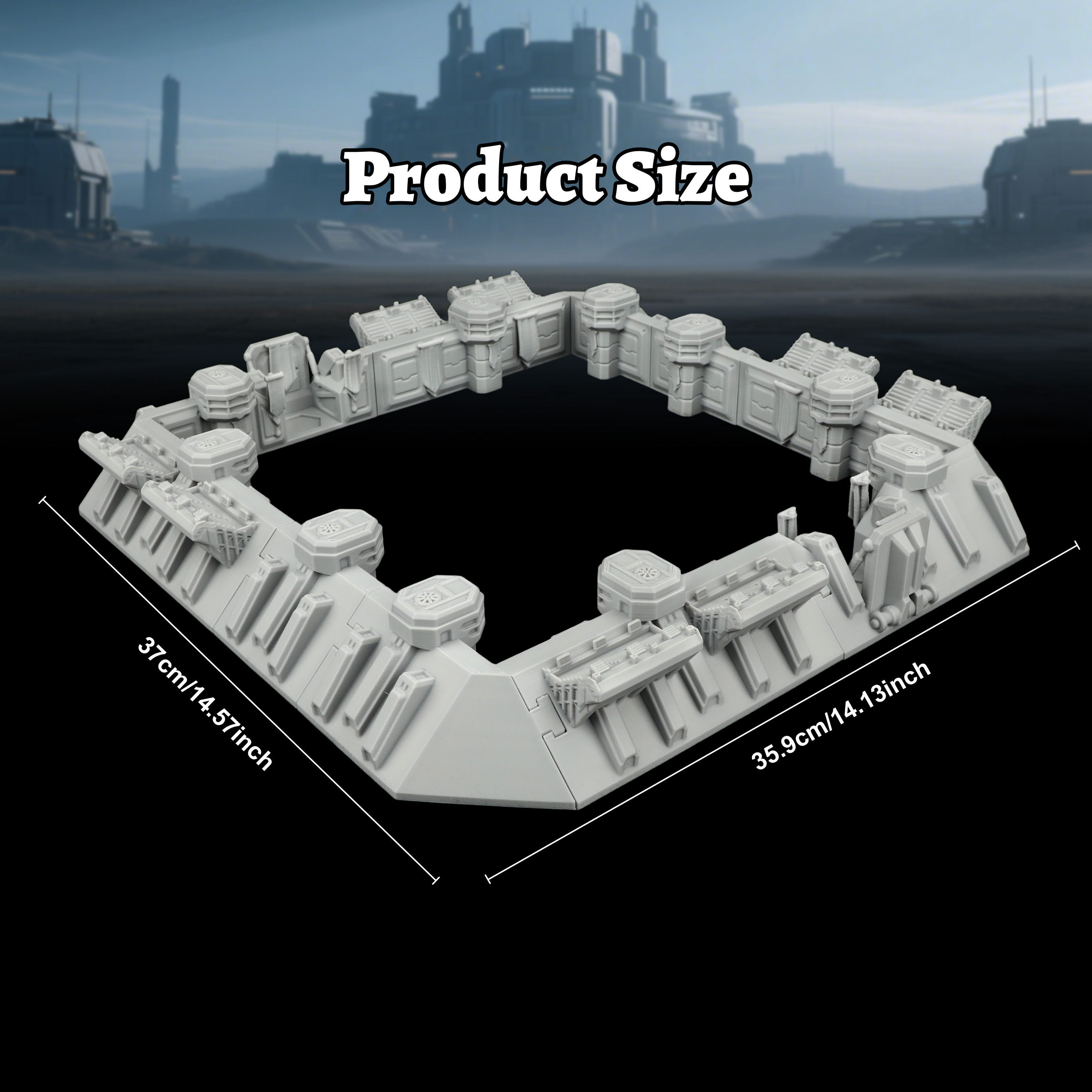 Sci-Fi Arena Terrain Set - Gre - Board Game Dune ulasan dan harga