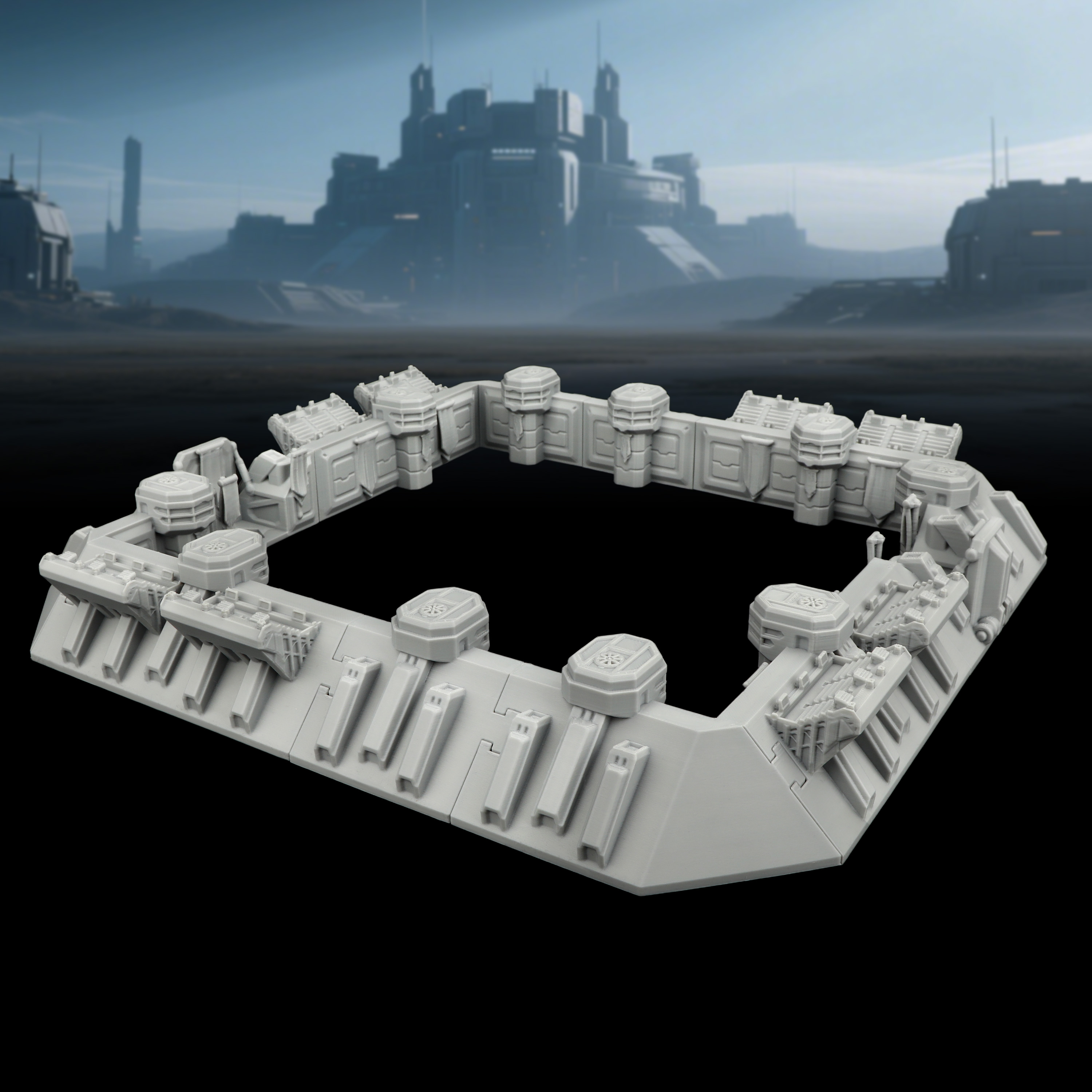 Sci-Fi Arena Terrain Set - Gre - Board Game Dune ulasan dan harga