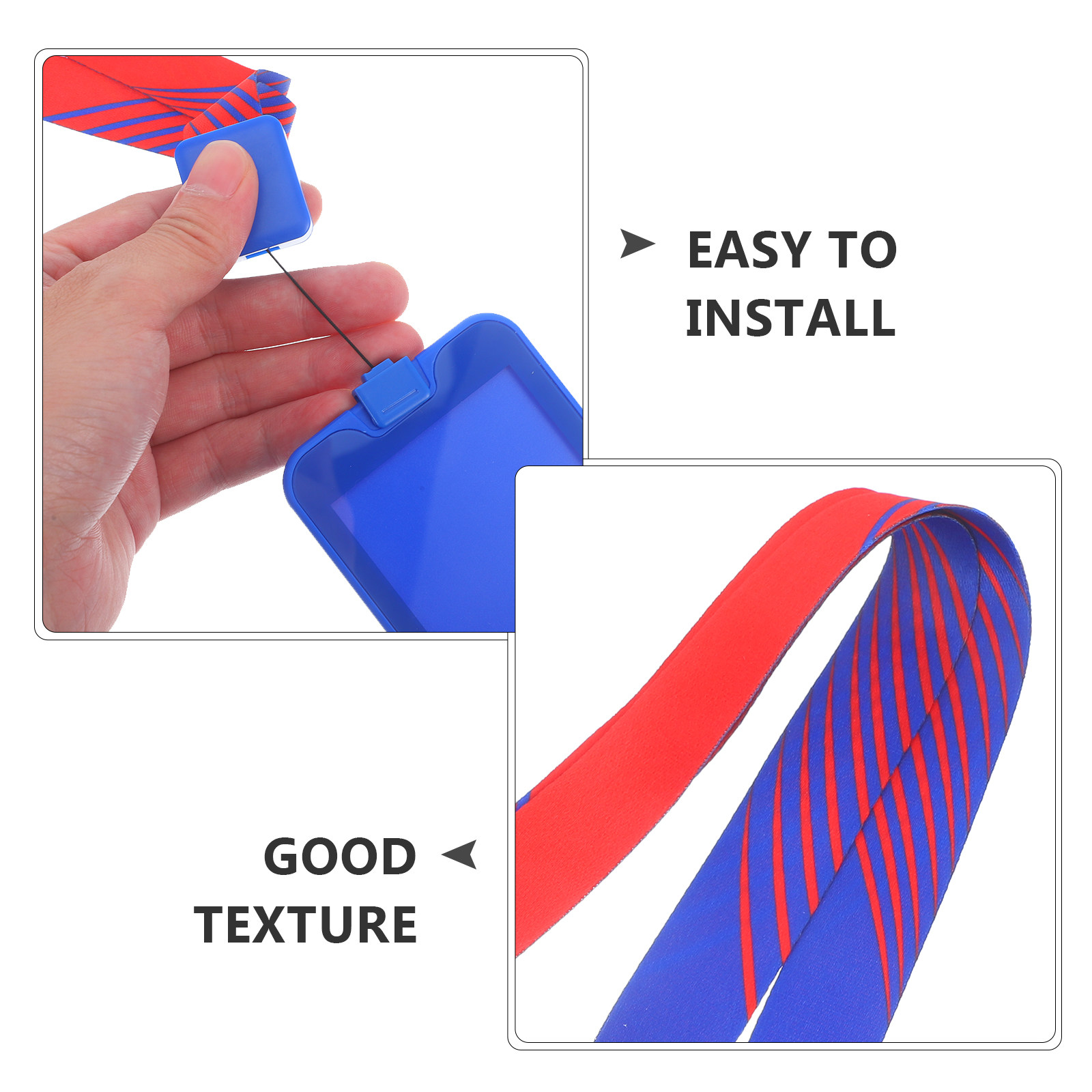 1Set Easy Pull Lanyard Id Badg - Card Sleeves Protector ulasan dan harga