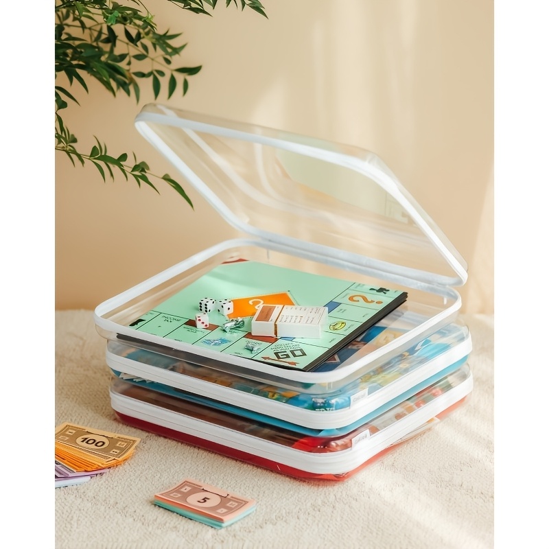 1pc Large Clear Hard Shell Sto - Board Game Organization ulasan dan harga