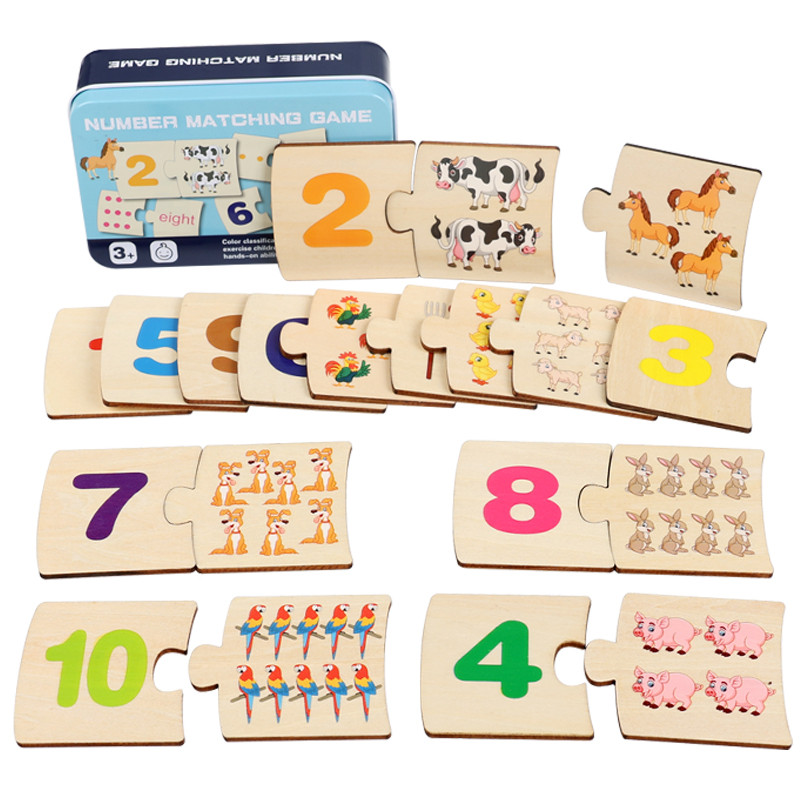 Children Iron Box Number Enlig - Board Game Organization ulasan dan harga