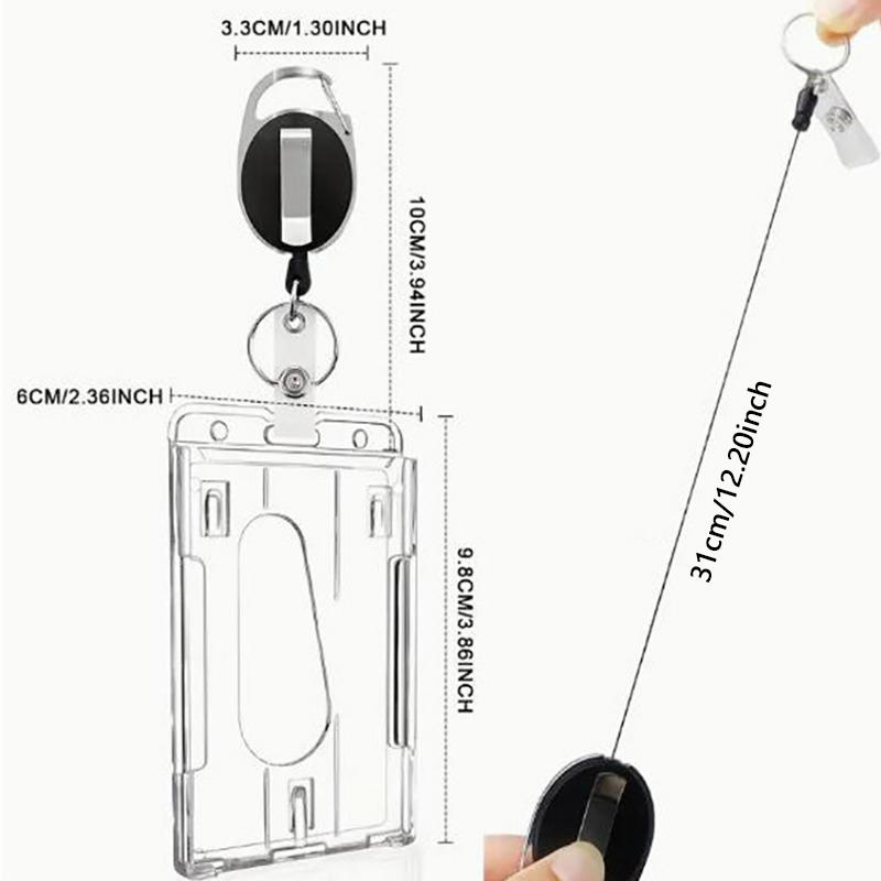 Transparent Cards Slots ID Tag - Card Sleeves Protector ulasan dan harga