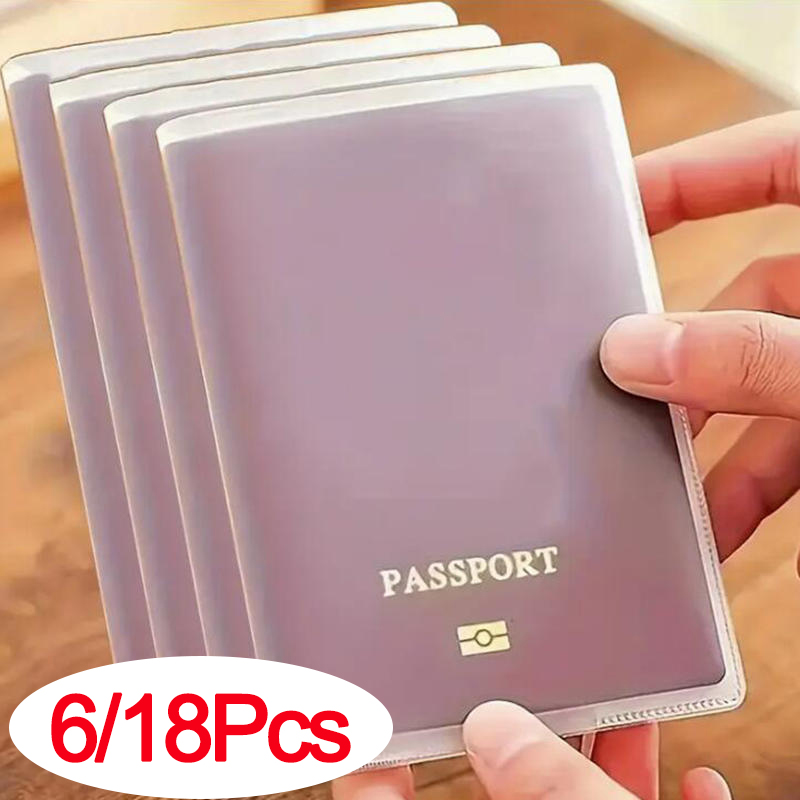 6/18pcs Passport Cover Bag Tra - Card Sleeves Protector ulasan dan harga