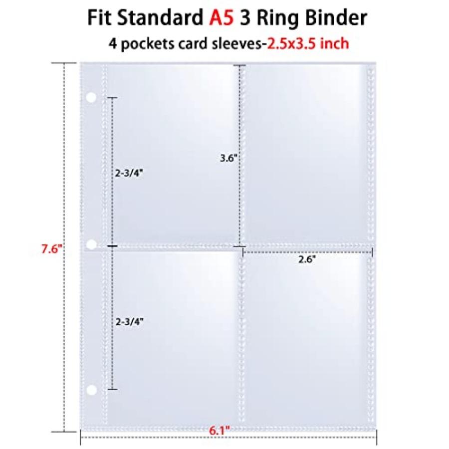 400 Pockets 2.5x3.5 Trading Ca - Card Sleeves Protector ulasan dan harga