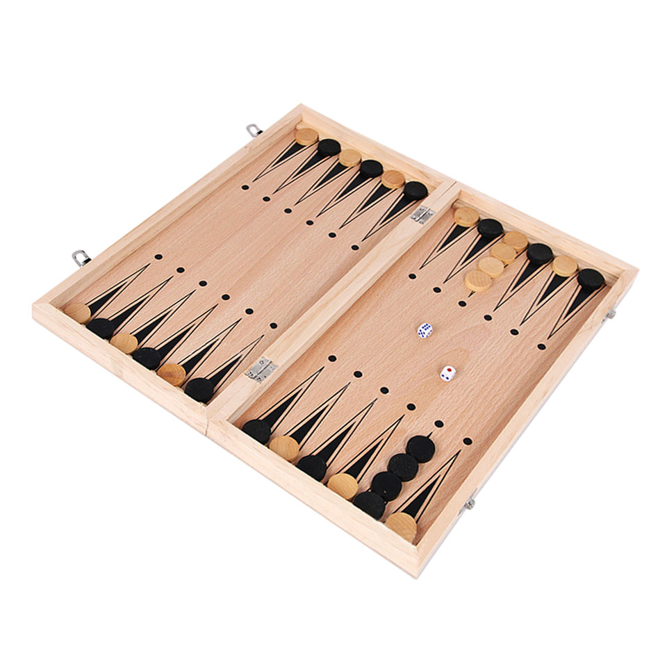 3 in 1 Wooden Chess Backgammon - Board Game Zenith ulasan dan harga