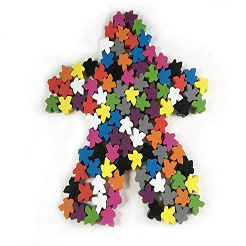 14PCS Wooden Humanoid Meeples  - Board Game Zenith ulasan dan harga