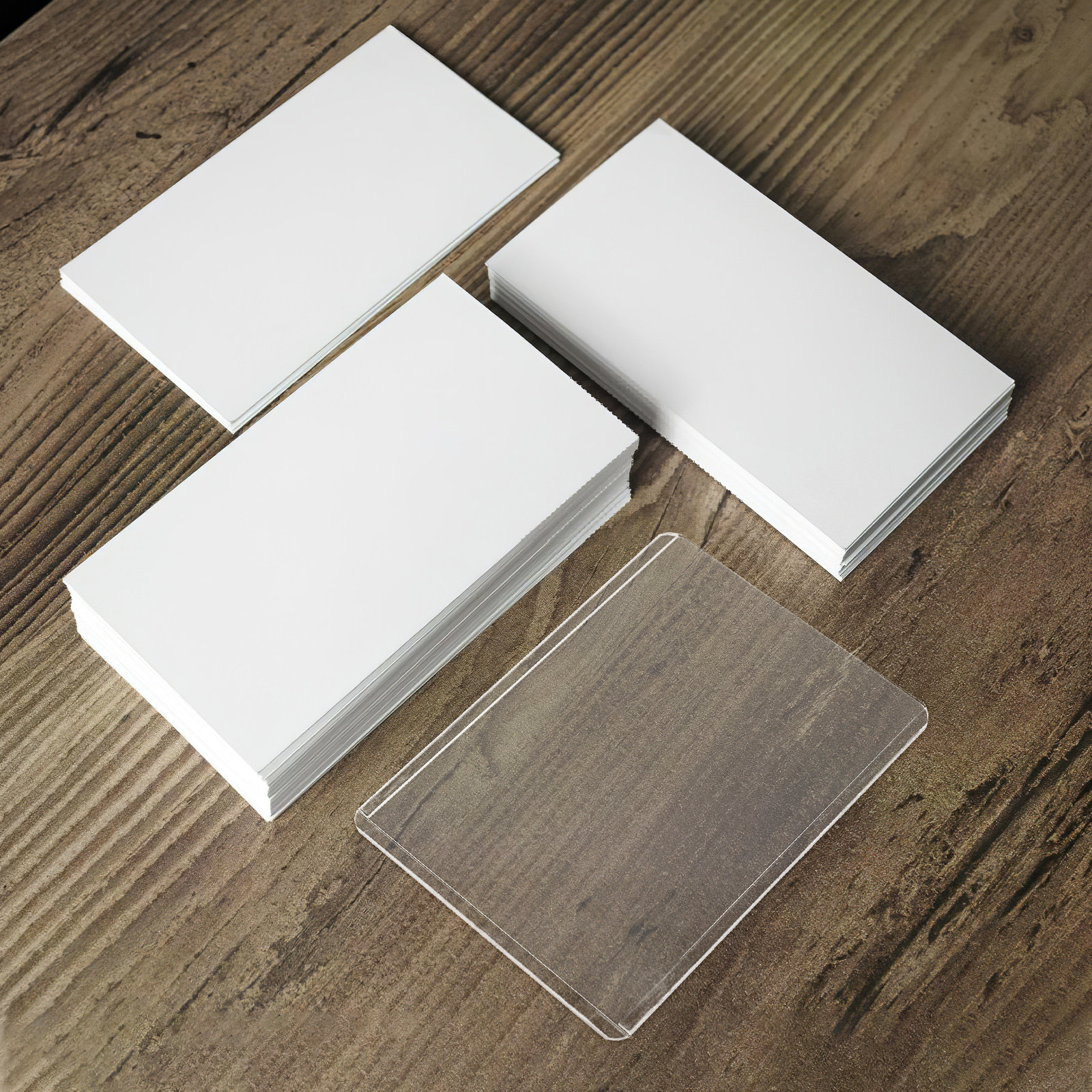 25Pcs PVC Card Holder Transpar - Card Sleeves Protector ulasan dan harga