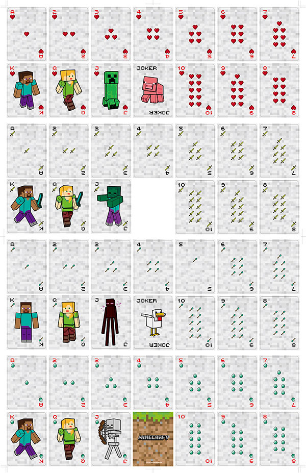 New Minecraft games, poker car - Board Game Card ulasan dan harga