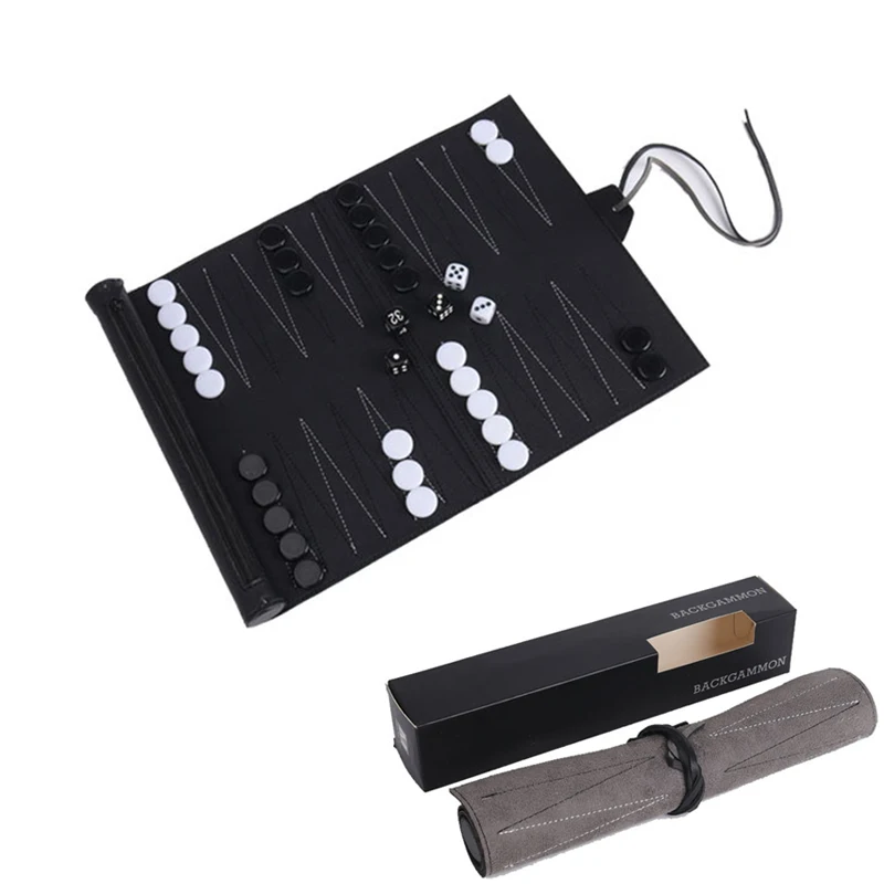 Roll Up Backgammon Sets Portab - Board Game Zenith ulasan dan harga
