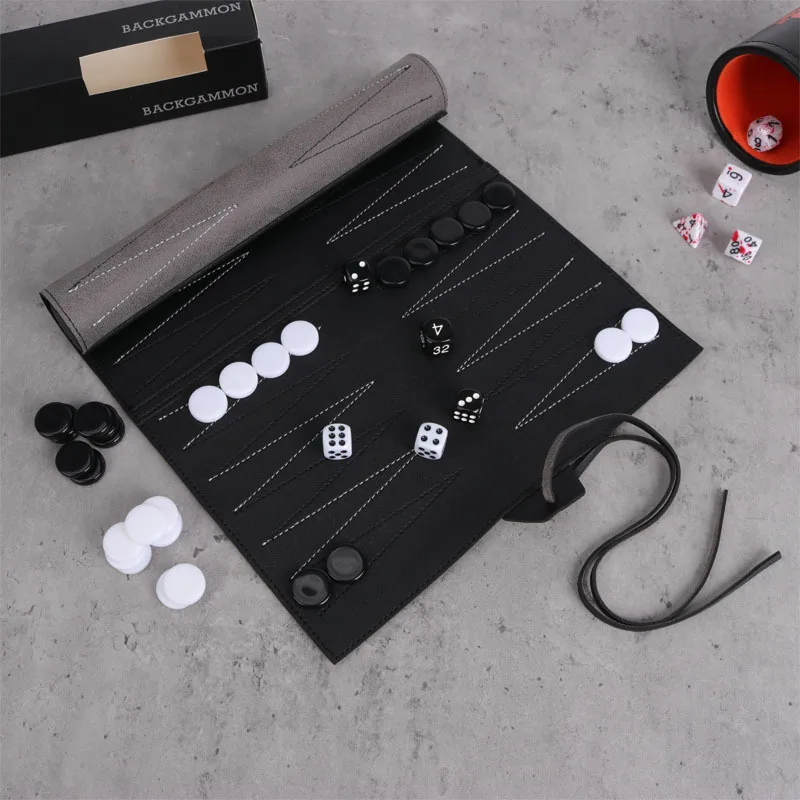 Roll Up Backgammon Sets Portab - Board Game Zenith ulasan dan harga