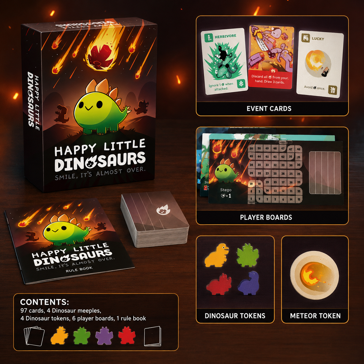 Happy Little Dinosaurs Cute Su - Strategy Board Game ulasan dan harga